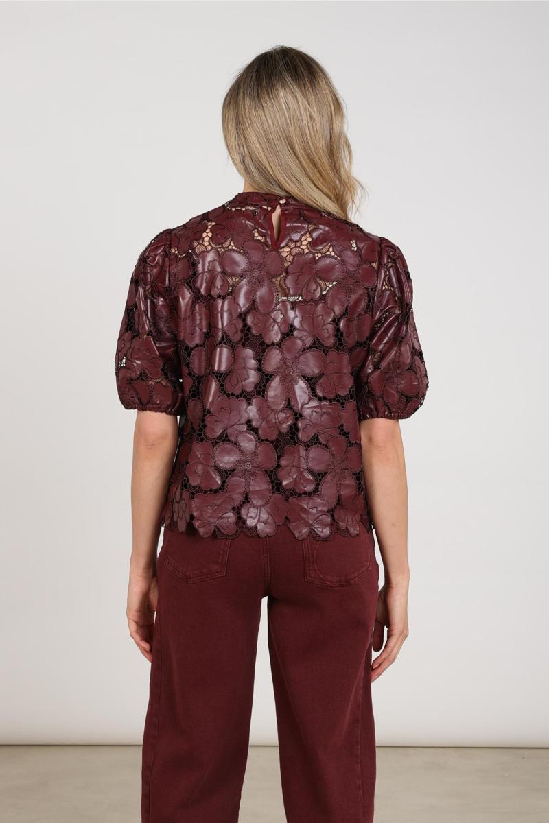 NUKUS Blouse NKF01066 Rood 3
