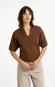 YAYA Trui 01-000616-608 Bruin 1