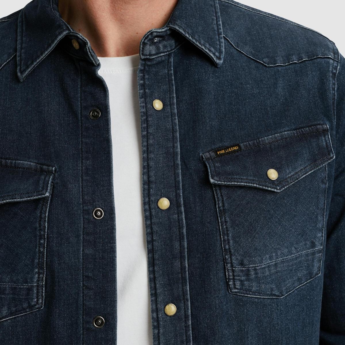 PME Legend Overhemd PSD2508222 Blauw 5