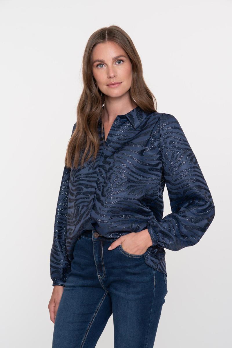 Geisha Blouse 53917-20 Blauw 1