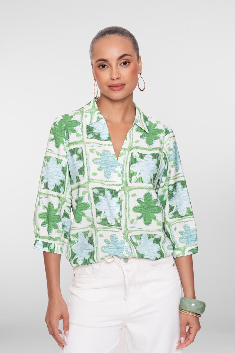 Geisha Blouse 63470-20 Groen 1