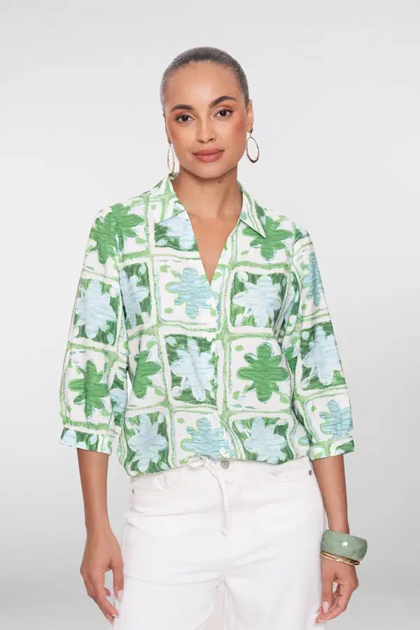 Geisha Blouse 63470-20 Groen 1