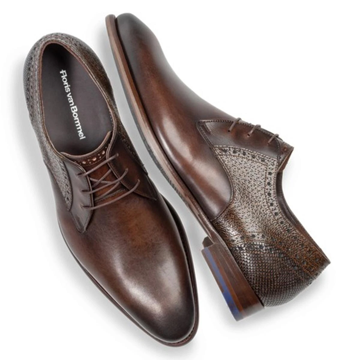 Floris van Bommel Veterschoenen De Stapper 39.80 Bruin 4