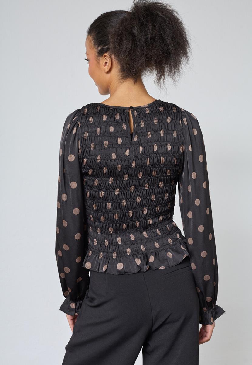 Sisters Point Blouse Nix-Ls13 Zwart 3