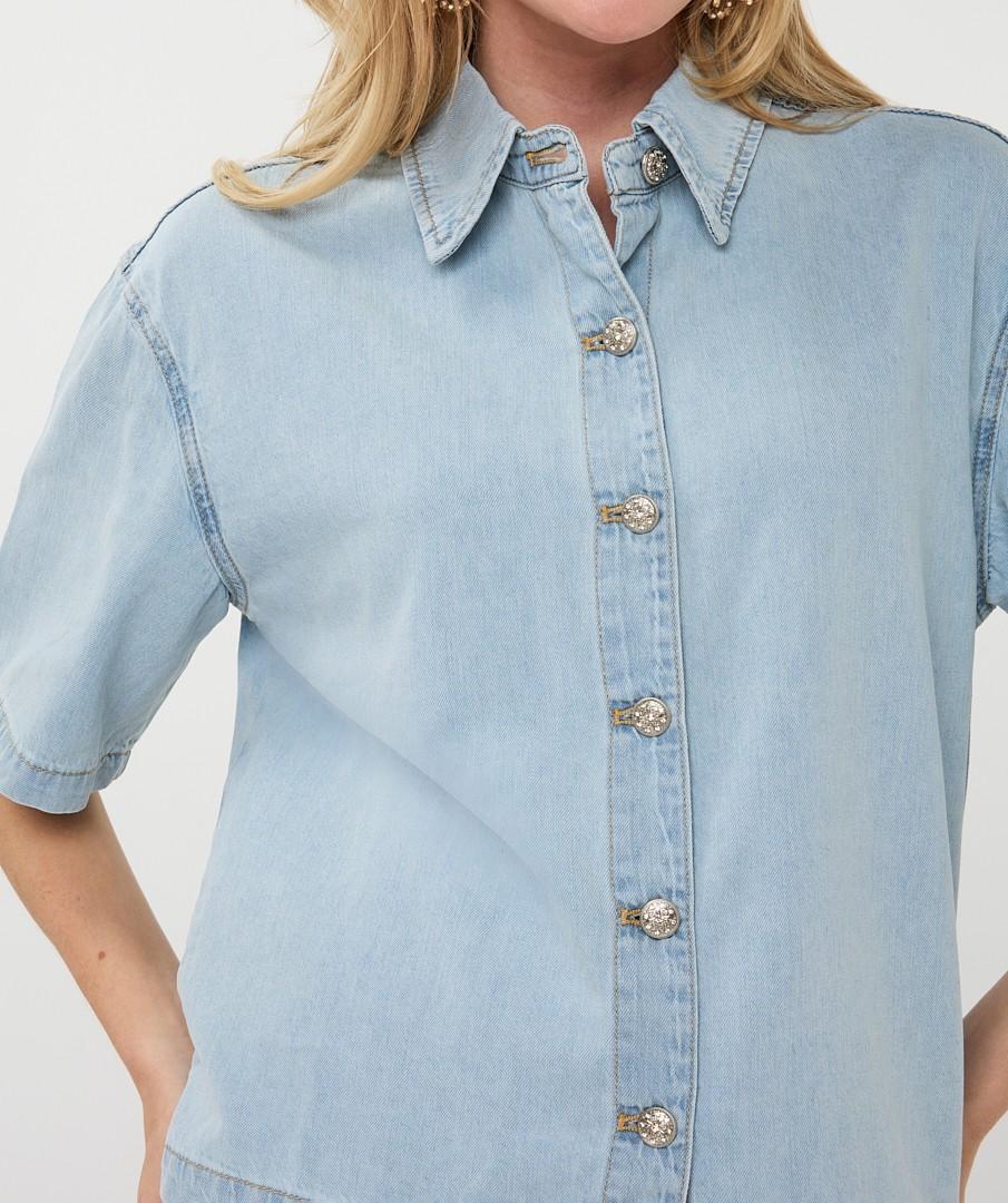 EsQualo Blouse HS26.12206 Blauw 6