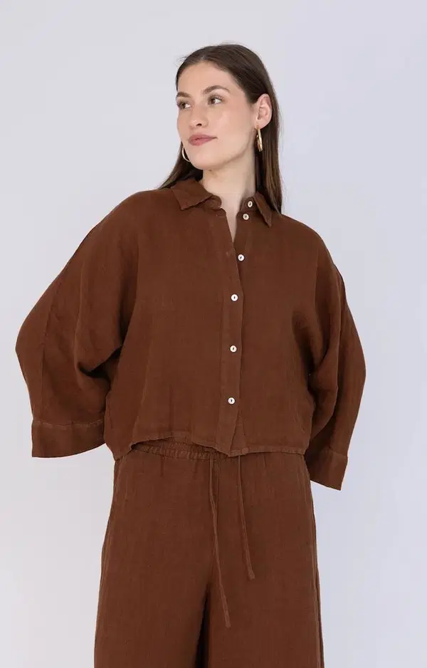 Anna Blouse 32A05-03766 Bruin 1