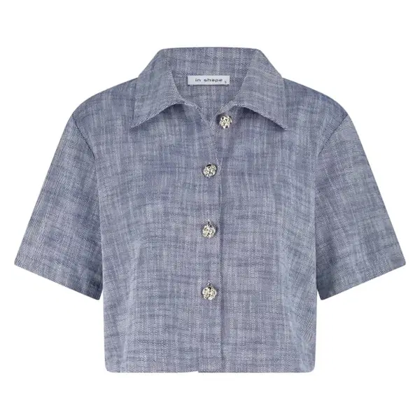 InShape Blouse Klaver Blauw 1