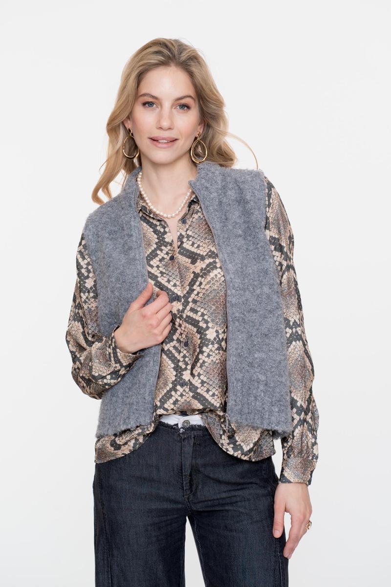 Geisha Gilet 54574-29 Grijs 1