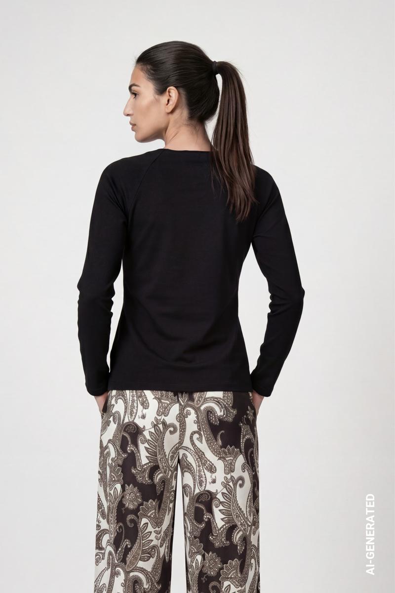 Monari Longsleeve 810029 Zwart 5