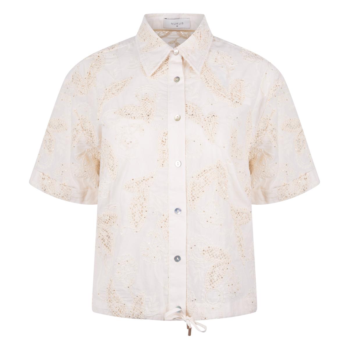 NUKUS Blouse Leonora Beige 2