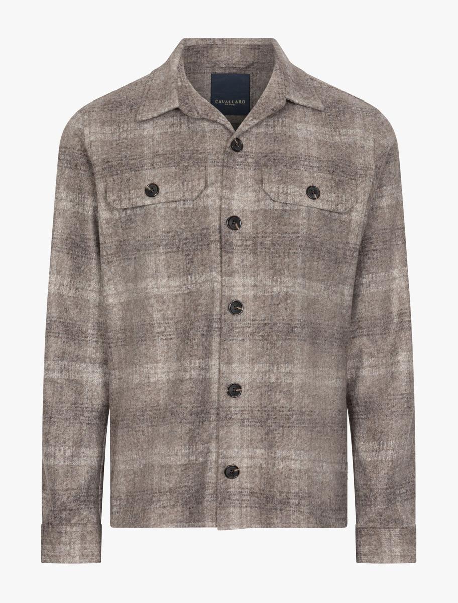 Cavallaro Overshirt 123265004 Taupe 1