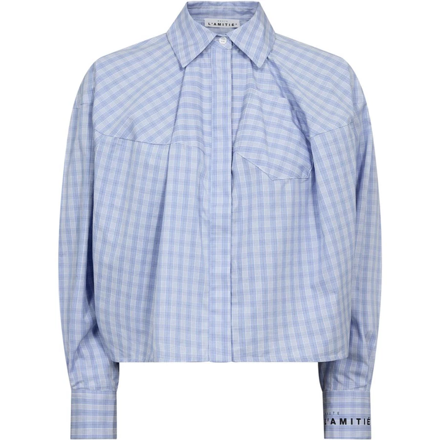 Haute L'Amitié Blouse Sophie Blauw 1