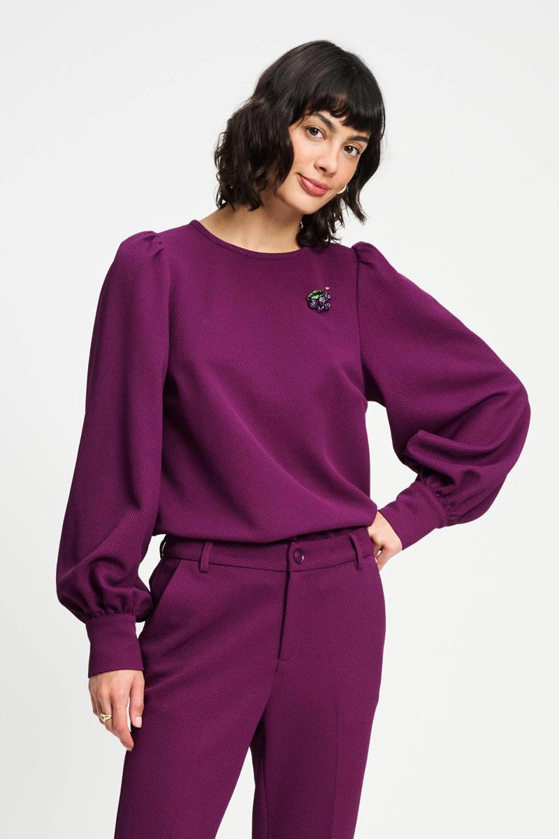 POM Amsterdam Blouse SP9331 Paars 2