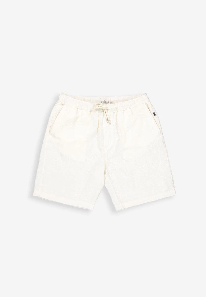 Butcher of Blue Korte Broek Alex Embro Wit 2