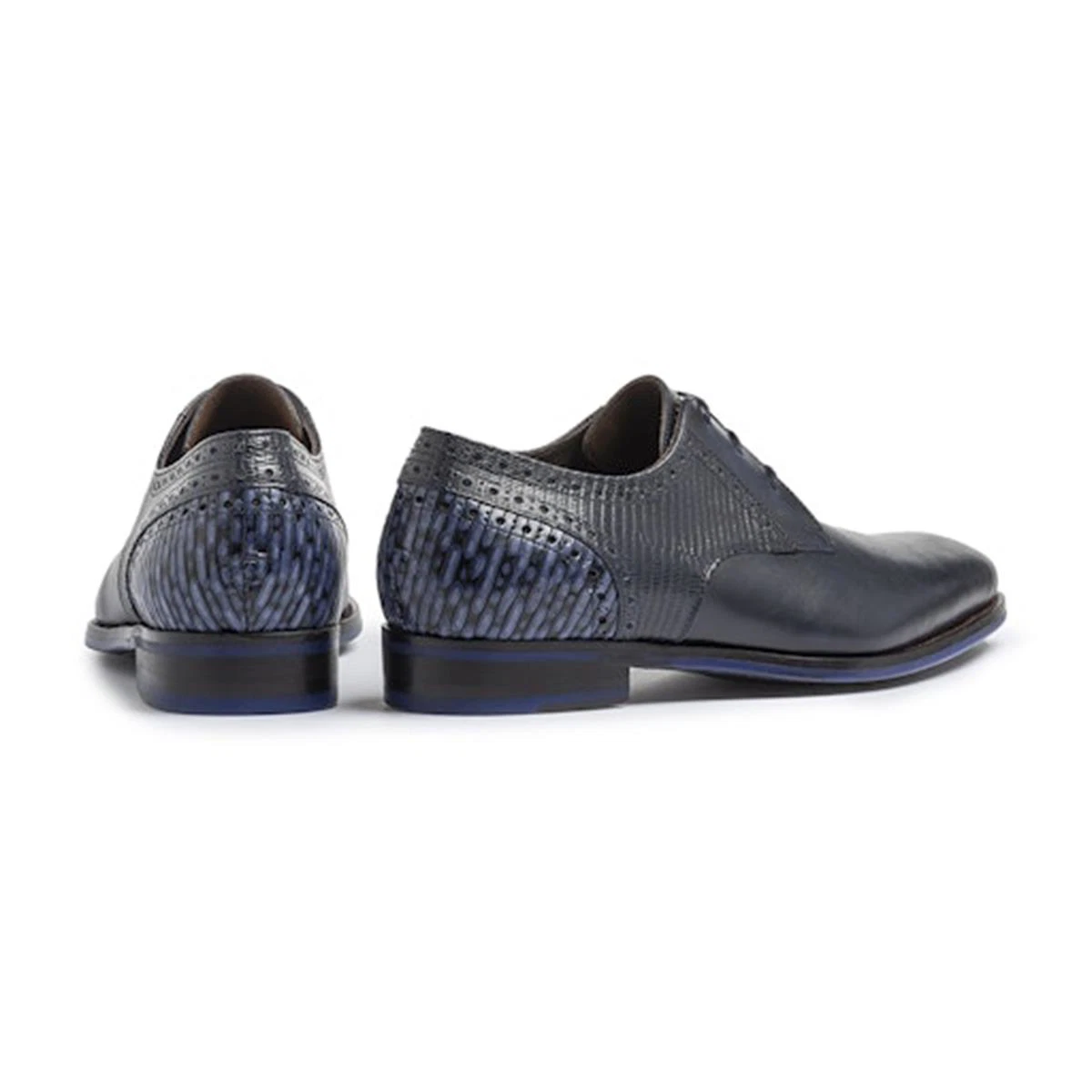 Floris van Bommel Veterschoenen De Stapper 39.26 Blauw 2
