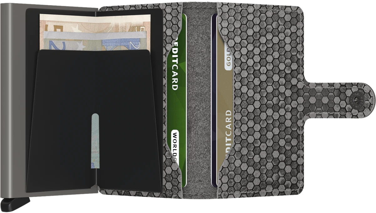 Secrid Wallet Hexagon Grey Grijs 4