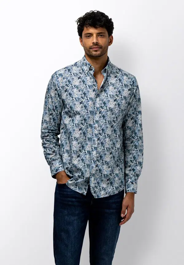 State of Art Overhemd 214-16186 Blauw 1