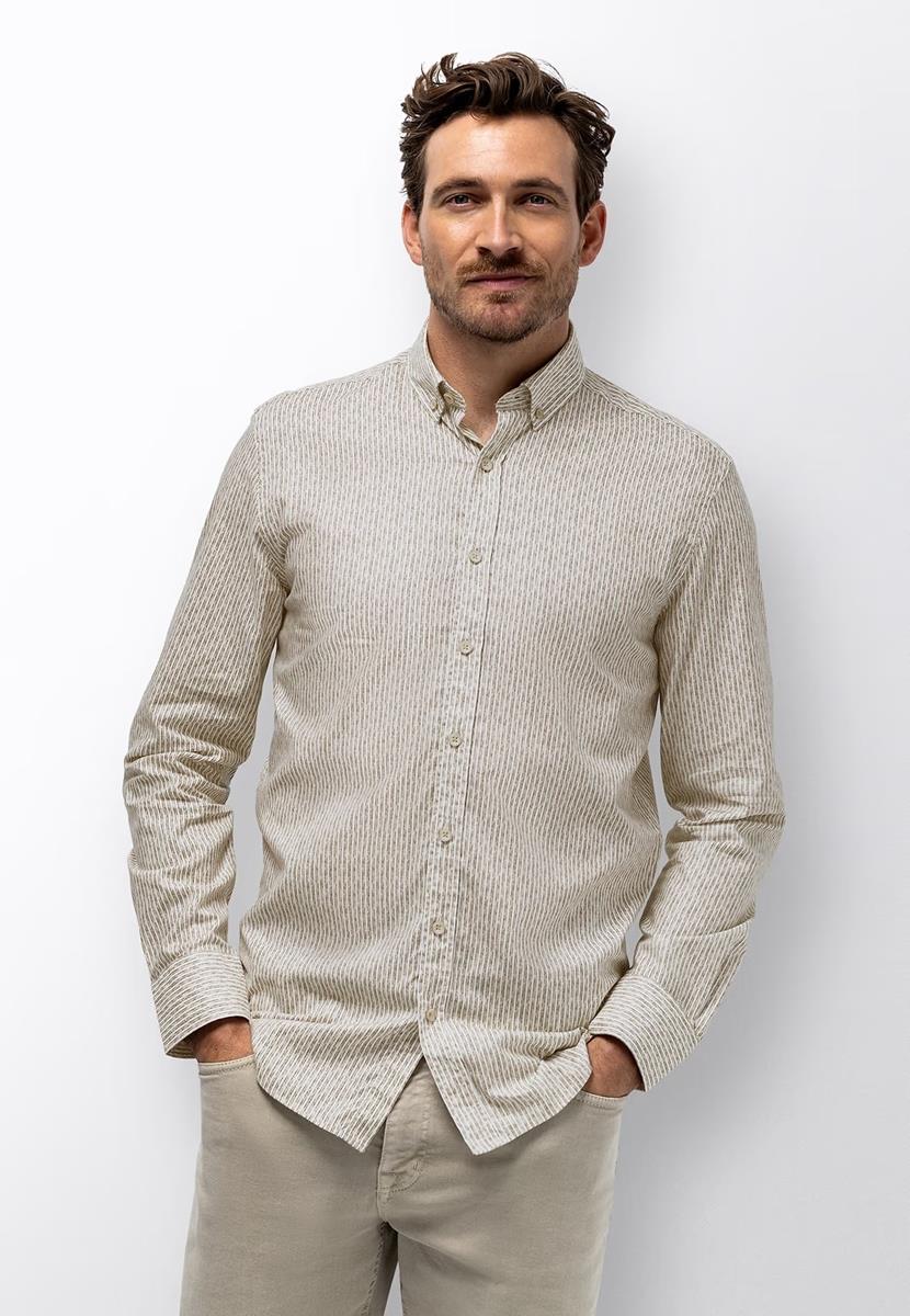 State of Art Overhemd 212-16015 Beige 1