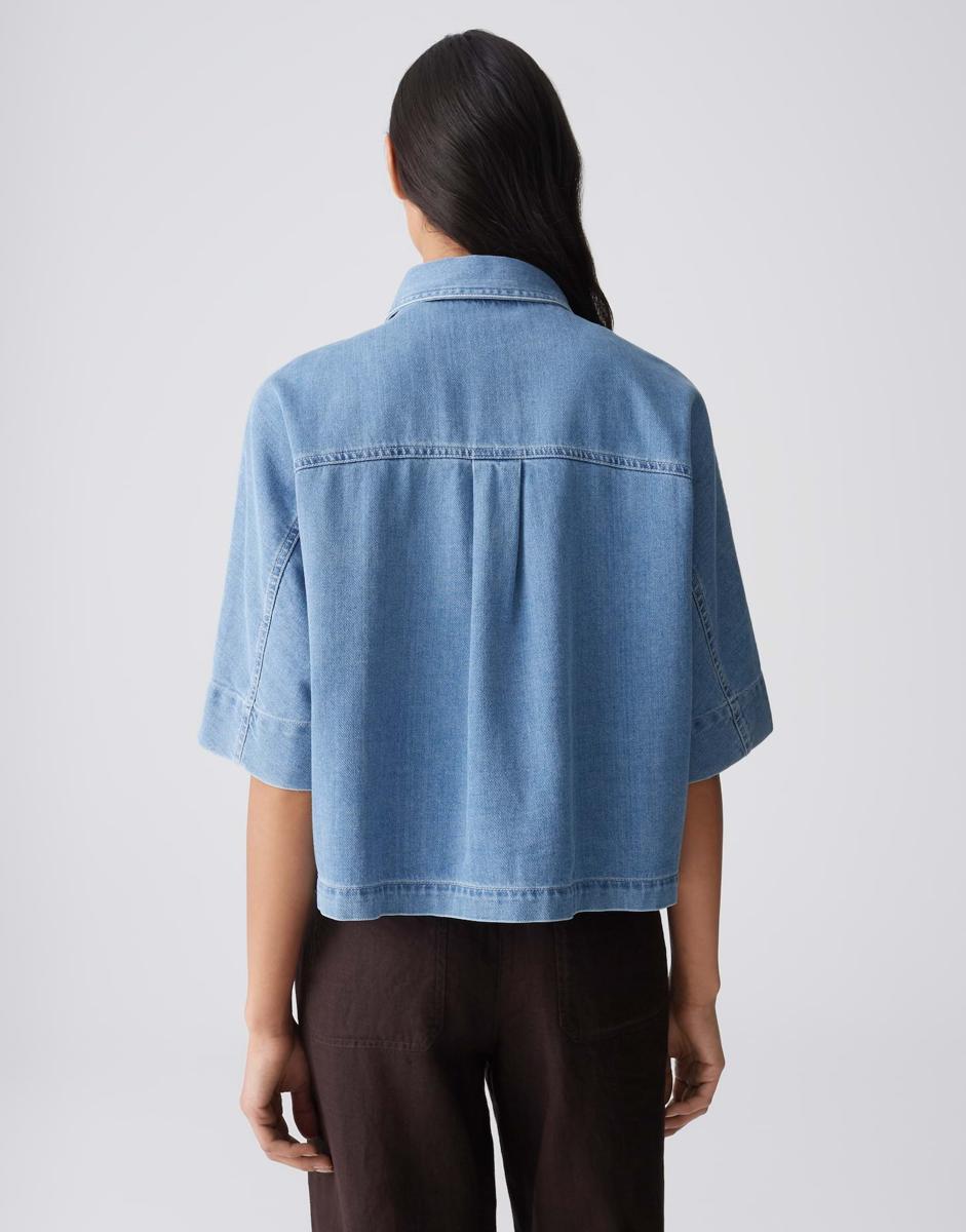 OPUS Blouse 10576014226444 Blauw 3