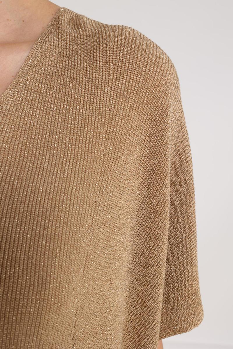 NUKUS Trui Dina Lurex Bruin 6