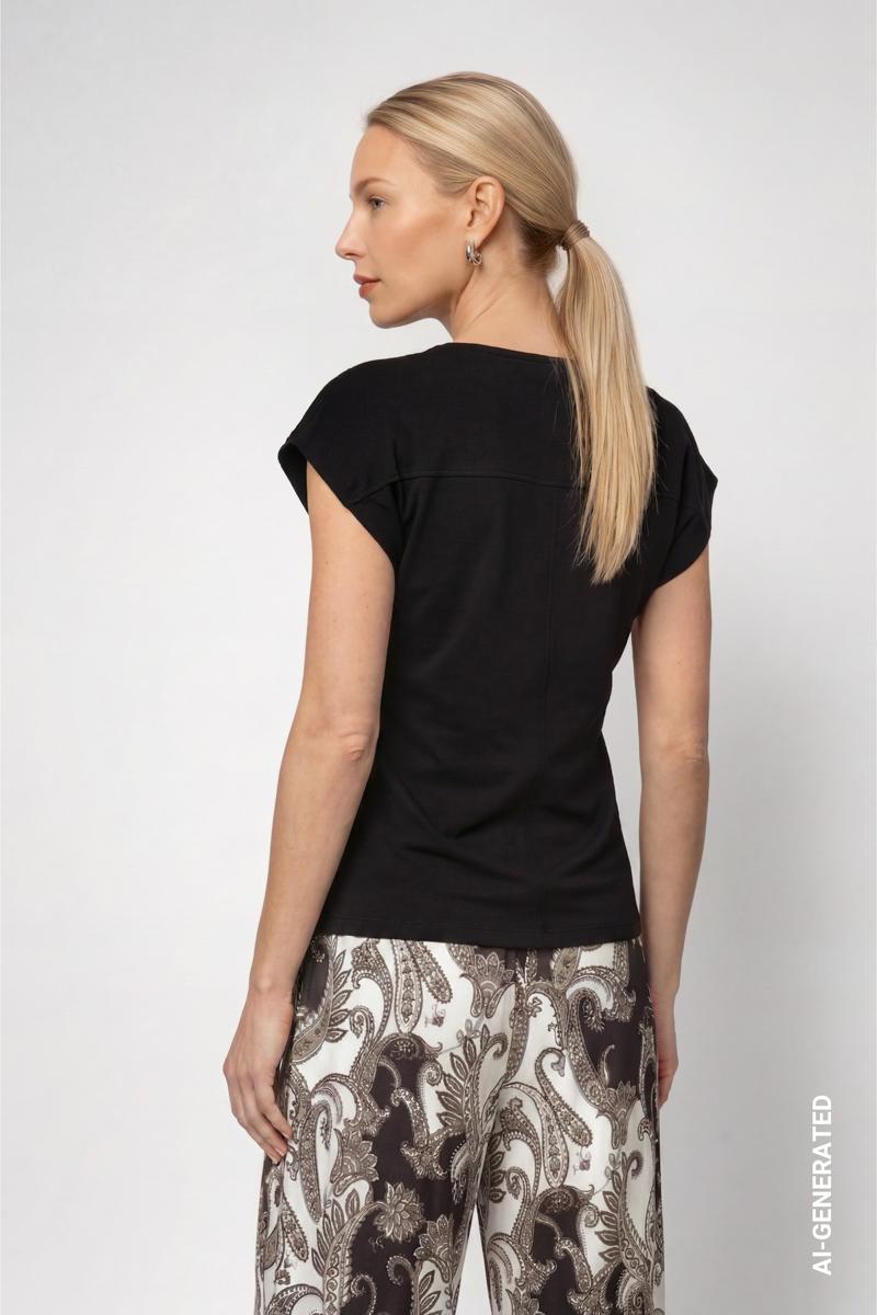 Monari T-Shirt 809834 Zwart 5