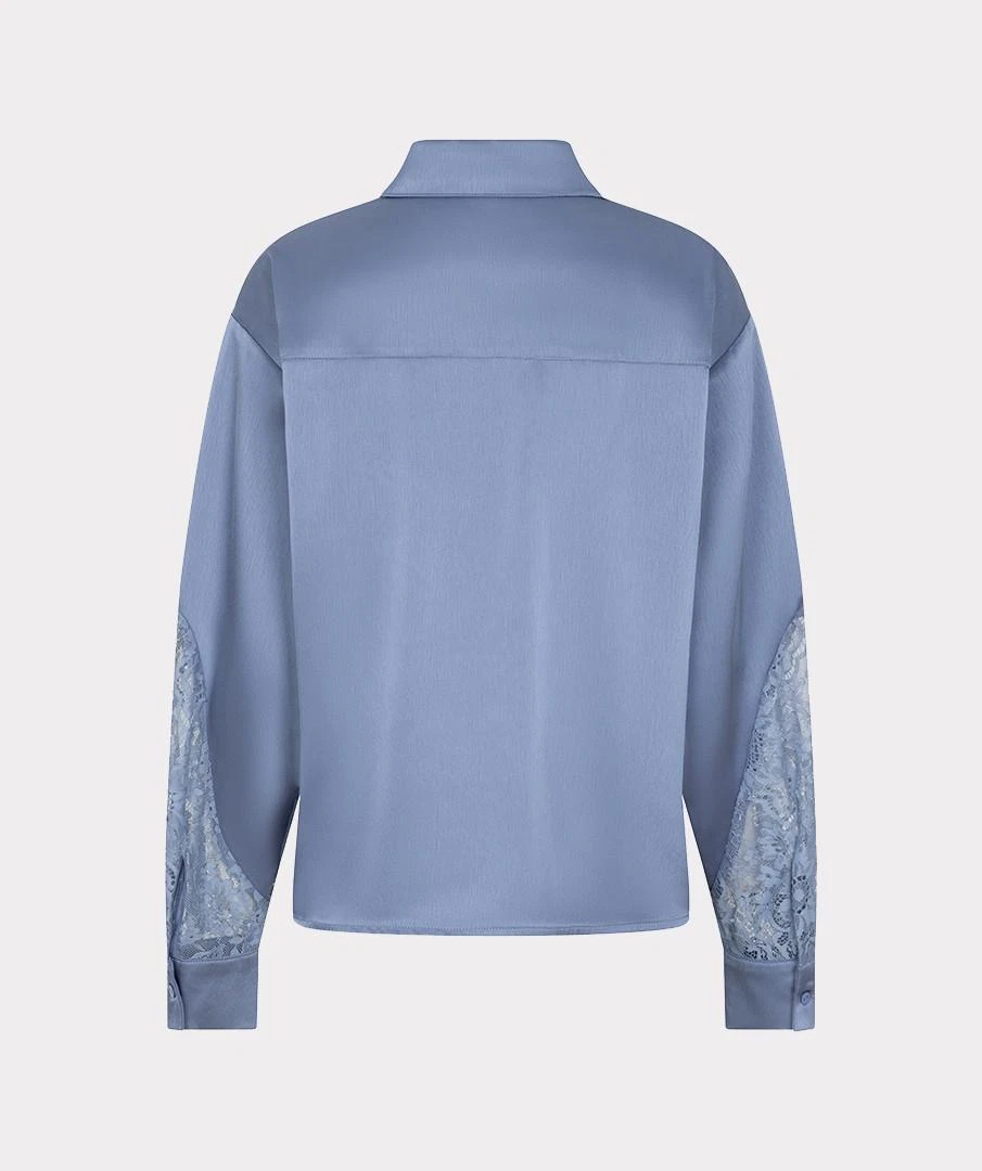 EsQualo Blouse W26.14700 Blauw 6