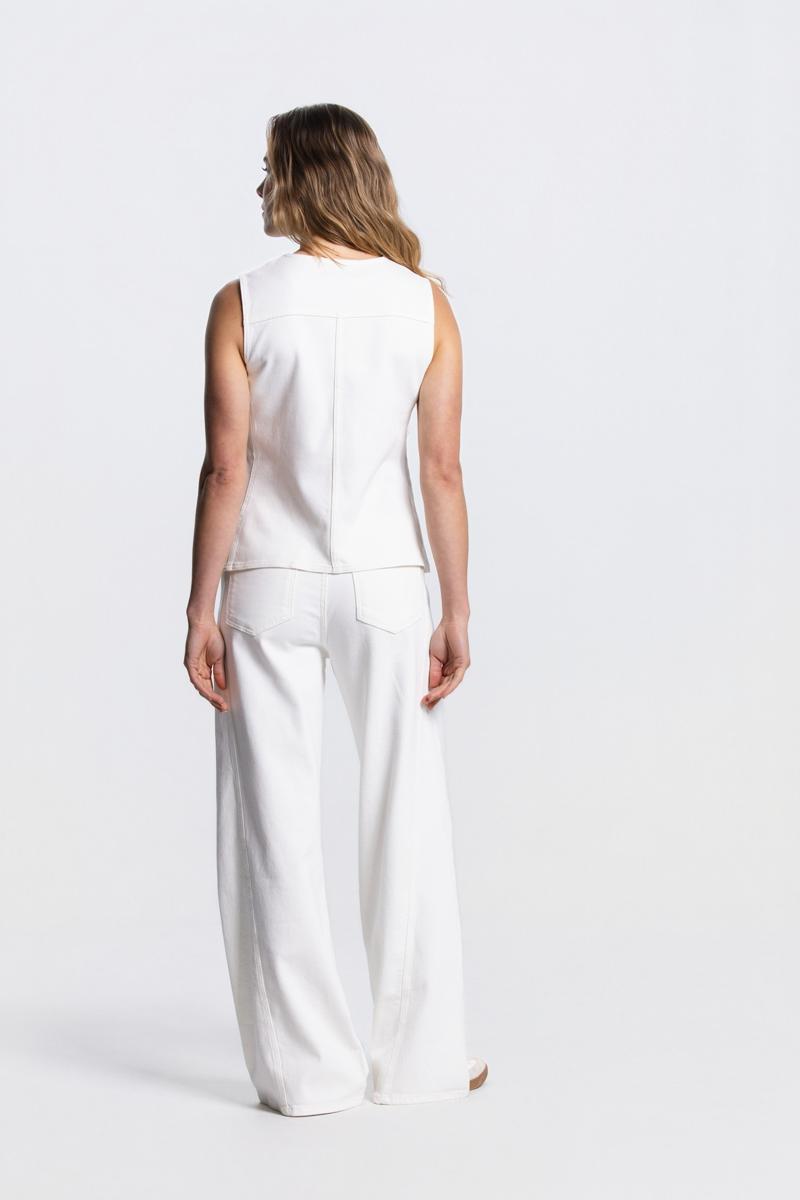Jansen Amsterdam Gilet Madou Off-White 3