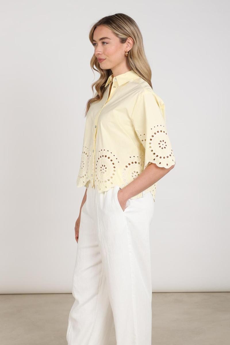 NUKUS Blouse NKS02209 Geel  4
