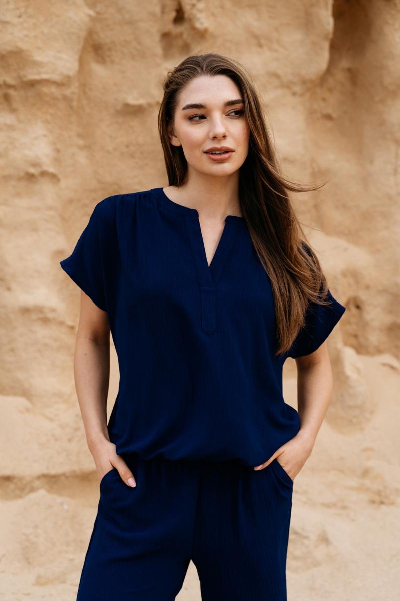 &Co Woman T-Shirt Nola Blauw 1