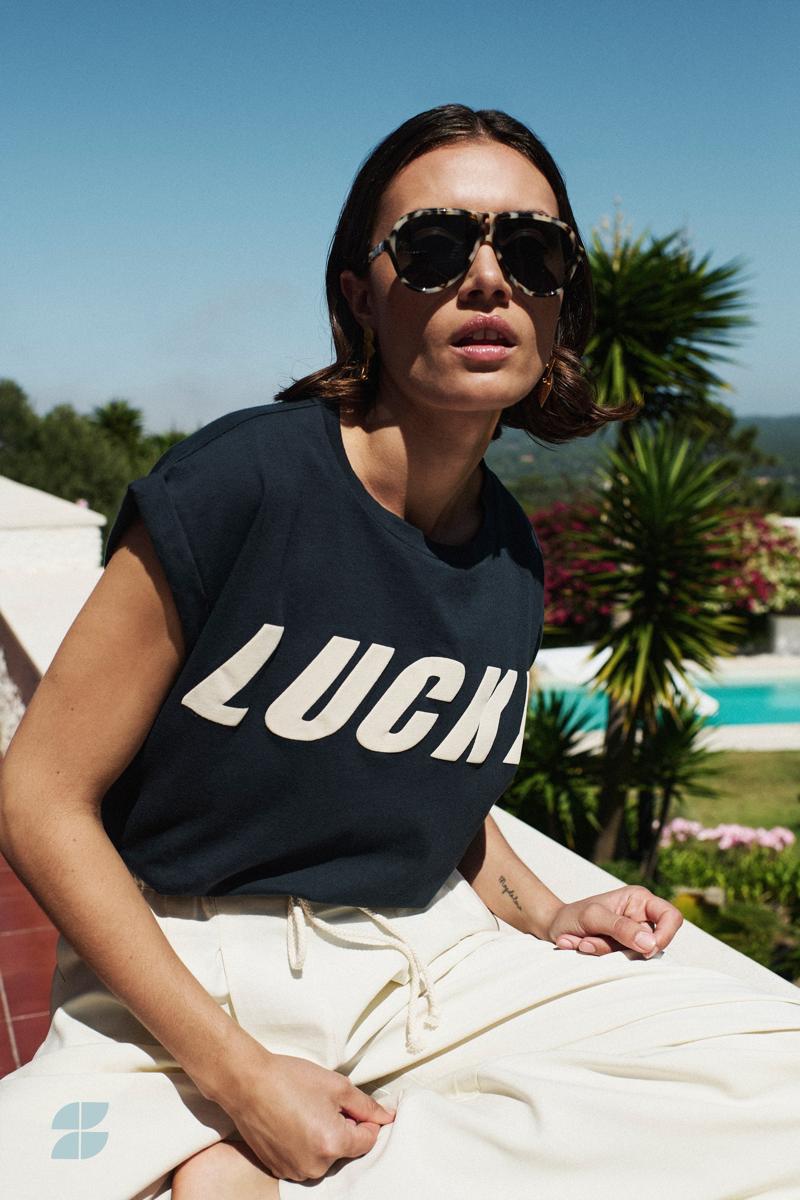 By-Bar T-Shirt Tobi Speed Top Blauw 2