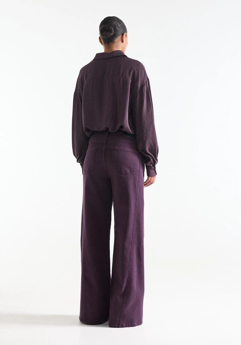 Jansen Amsterdam Pantalon JONE W26.4 Paars 5