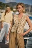 NUKUS Gilet Momo Beige 6