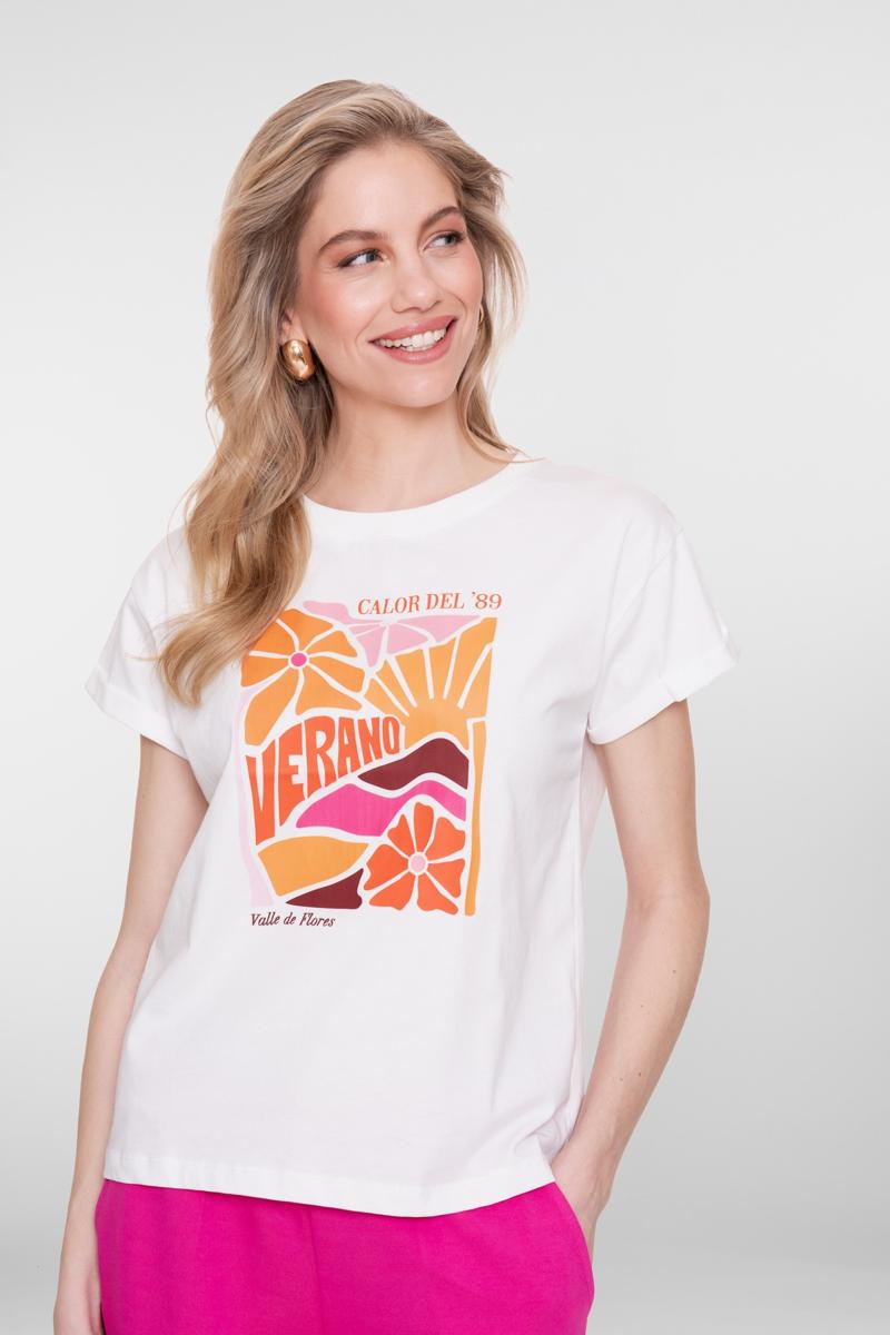 Geisha T-Shirt 62355-24 Off-White 5