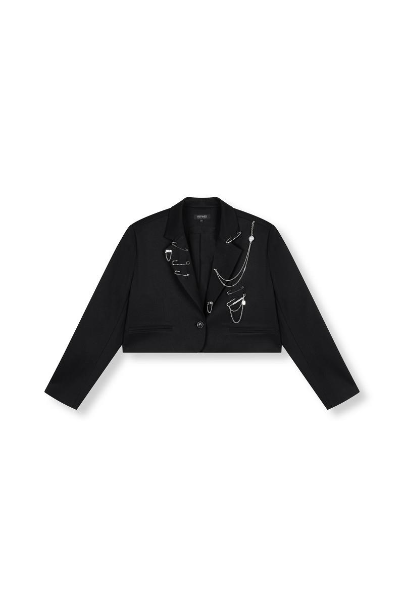 Refined Department Blazer Niv Zwart 2
