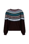 Studio Anneloes Trui Femmy Fairisle Paars 3