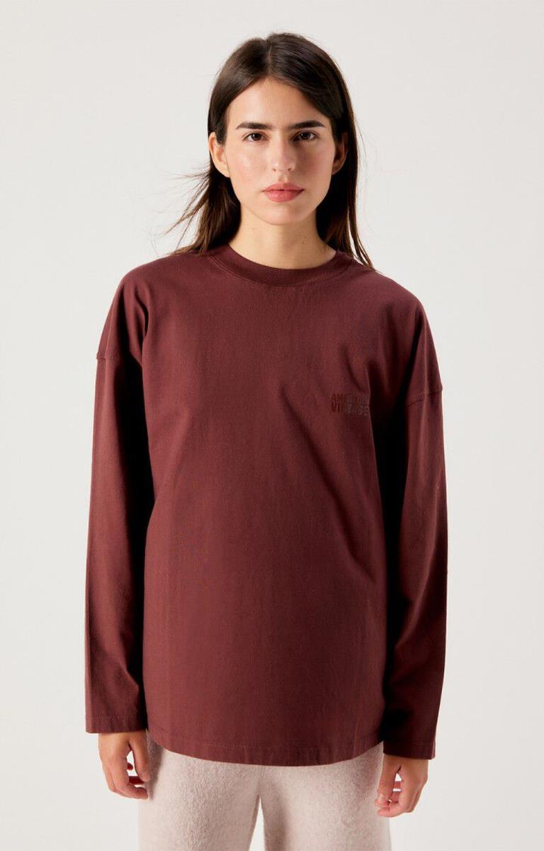 American Vintage Longsleeve Gixy Paars 1