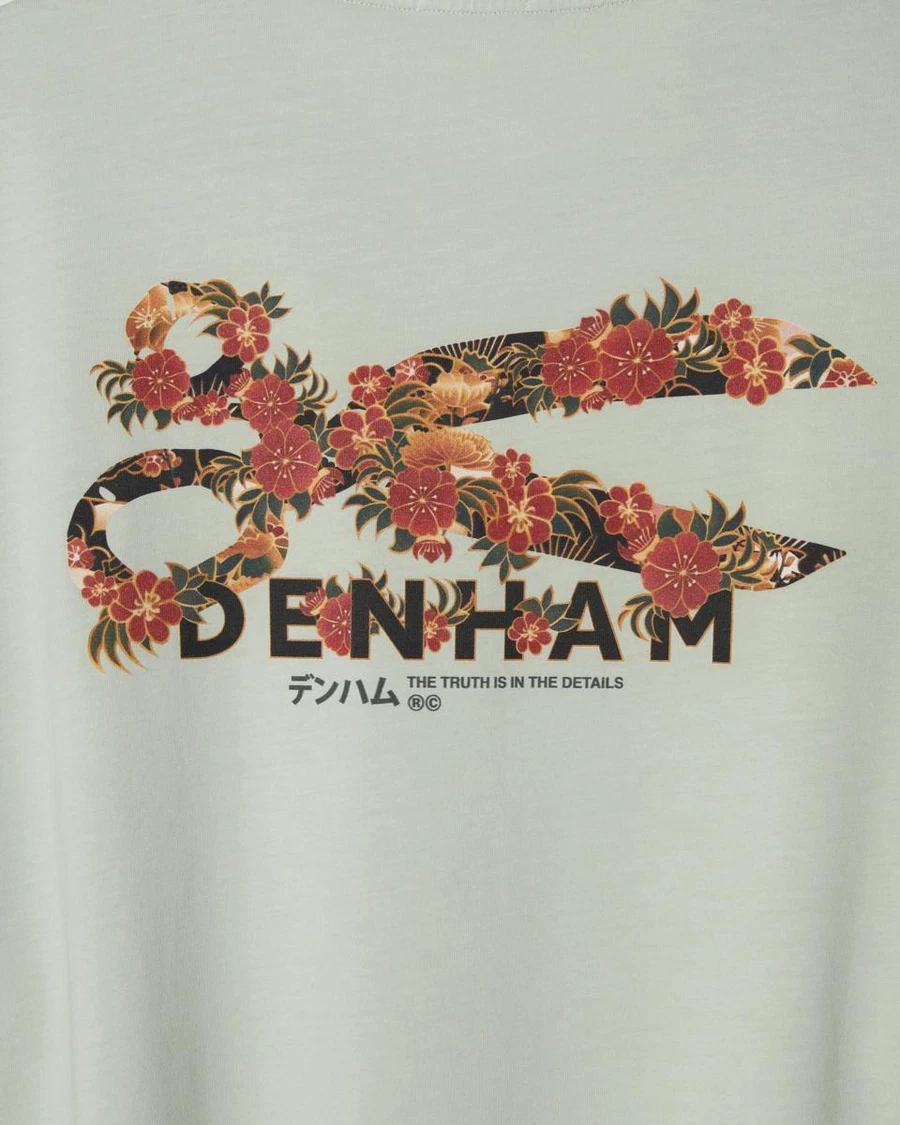 Denham T-Shirt Flowy Groen 5
