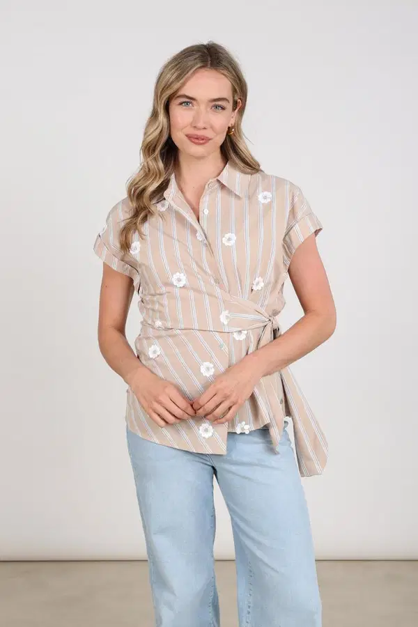 NUKUS Blouse Aneta Beige 1