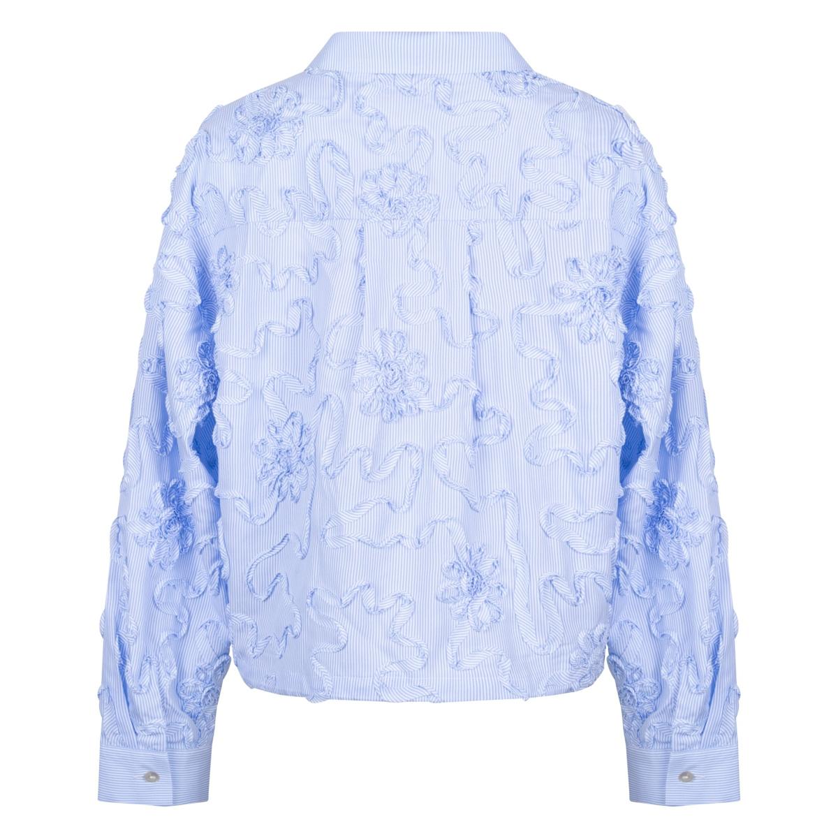 NUKUS Blouse Newport Blauw 4