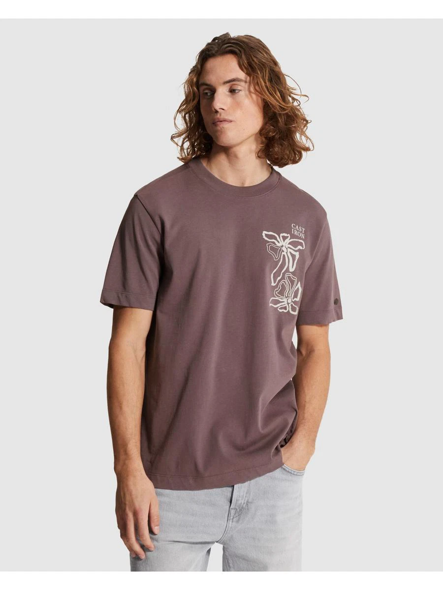 Cast Iron T-Shirt CTSS2605586 Paars 1