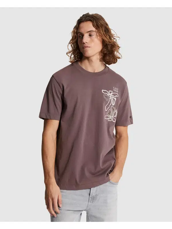 Cast Iron T-Shirt CTSS2605586 Paars 1