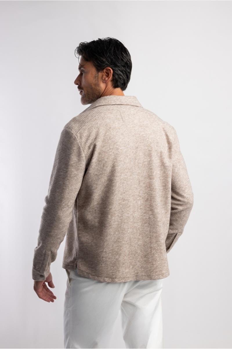 Blue Industry Overshirt CapoW25-M13 Beige 3
