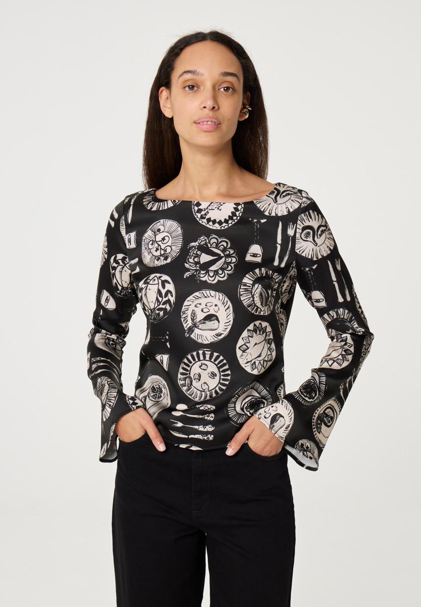 Fabienne Chapot Blouse Emy Top Zwart 1