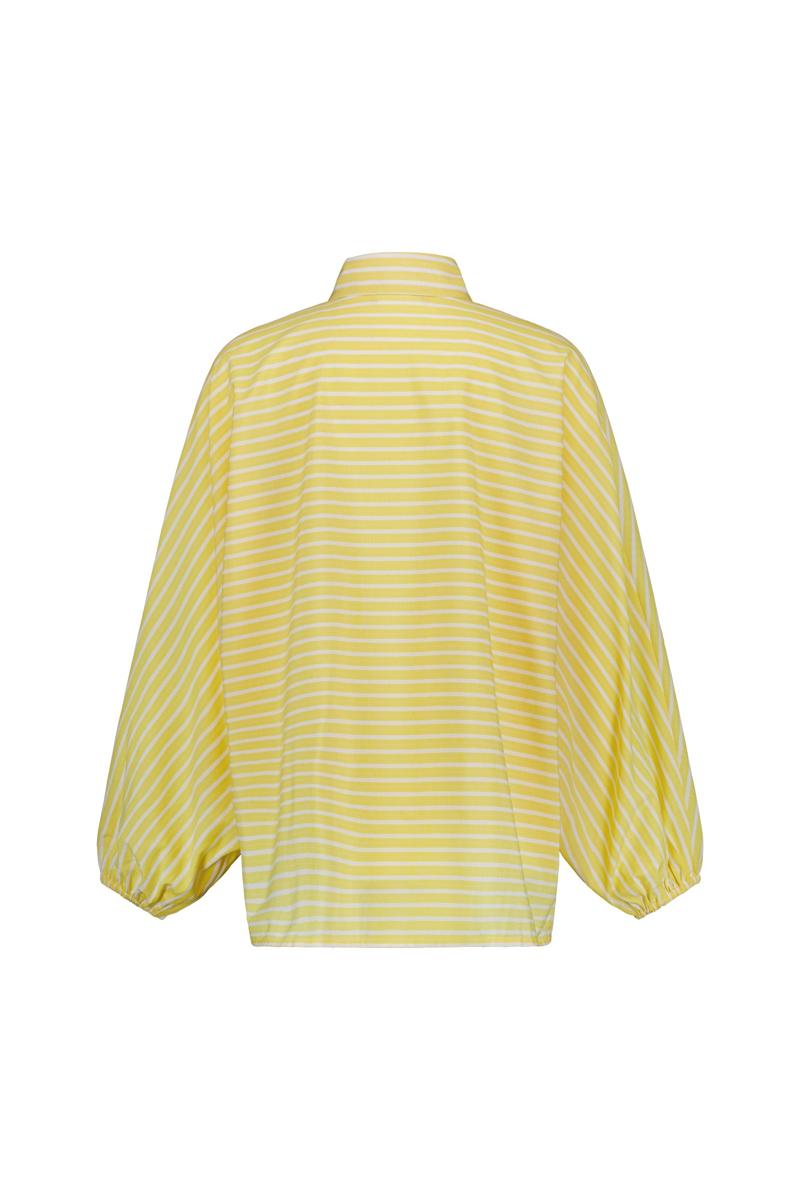 Studio Anneloes Blouse Yuki poplin strip Geel  2