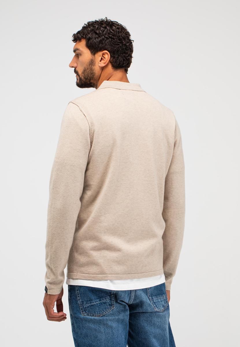 Butcher of Blue Trui Clifden Polo Beige 3