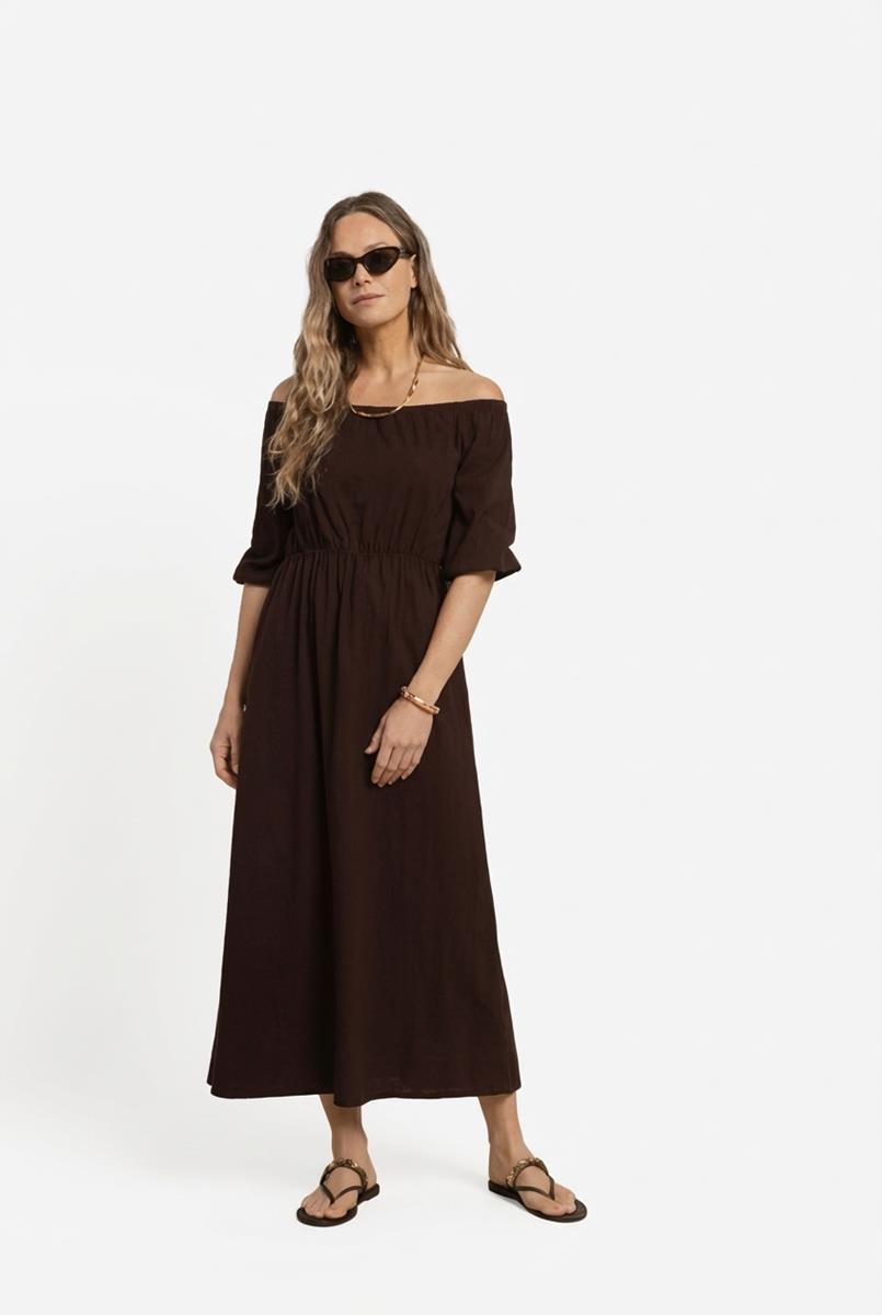 Studio Anneloes Jurk Saturday Bruin 1