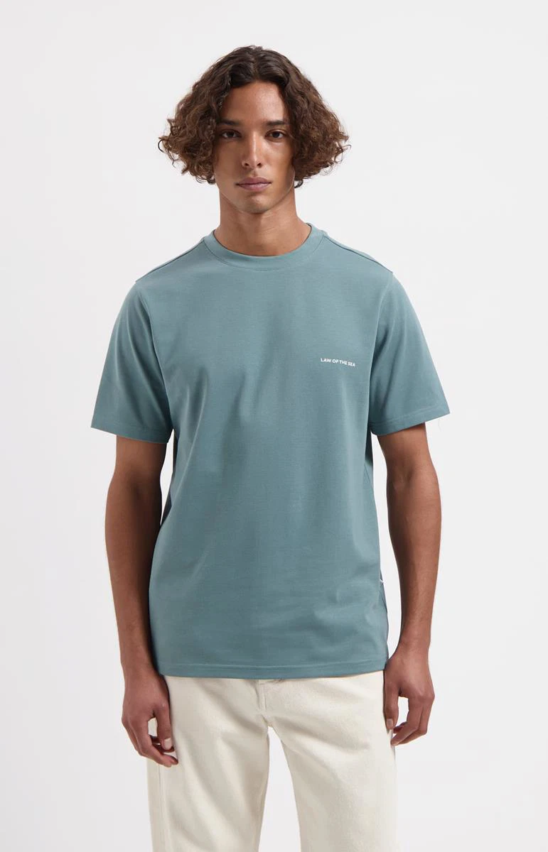 Law of the Sea T-Shirt Kastor Blauw 2