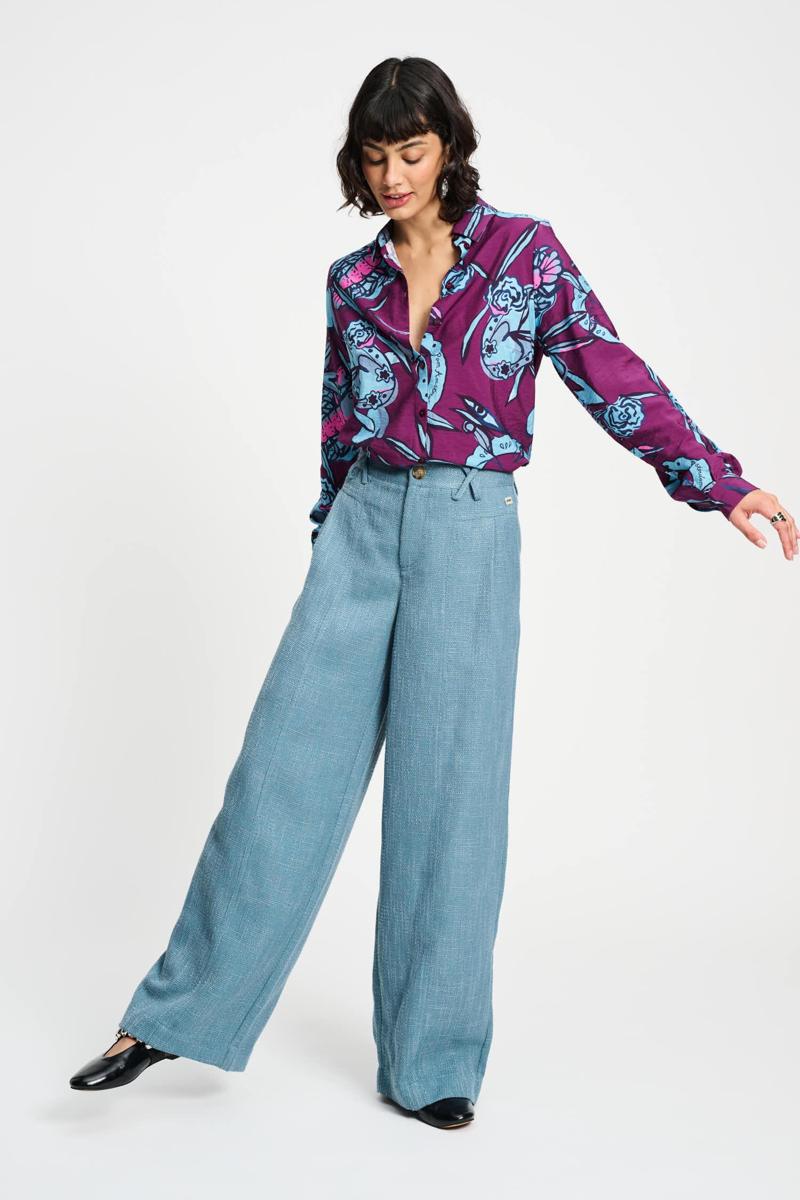 POM Amsterdam Blouse SP9340 Paars 6