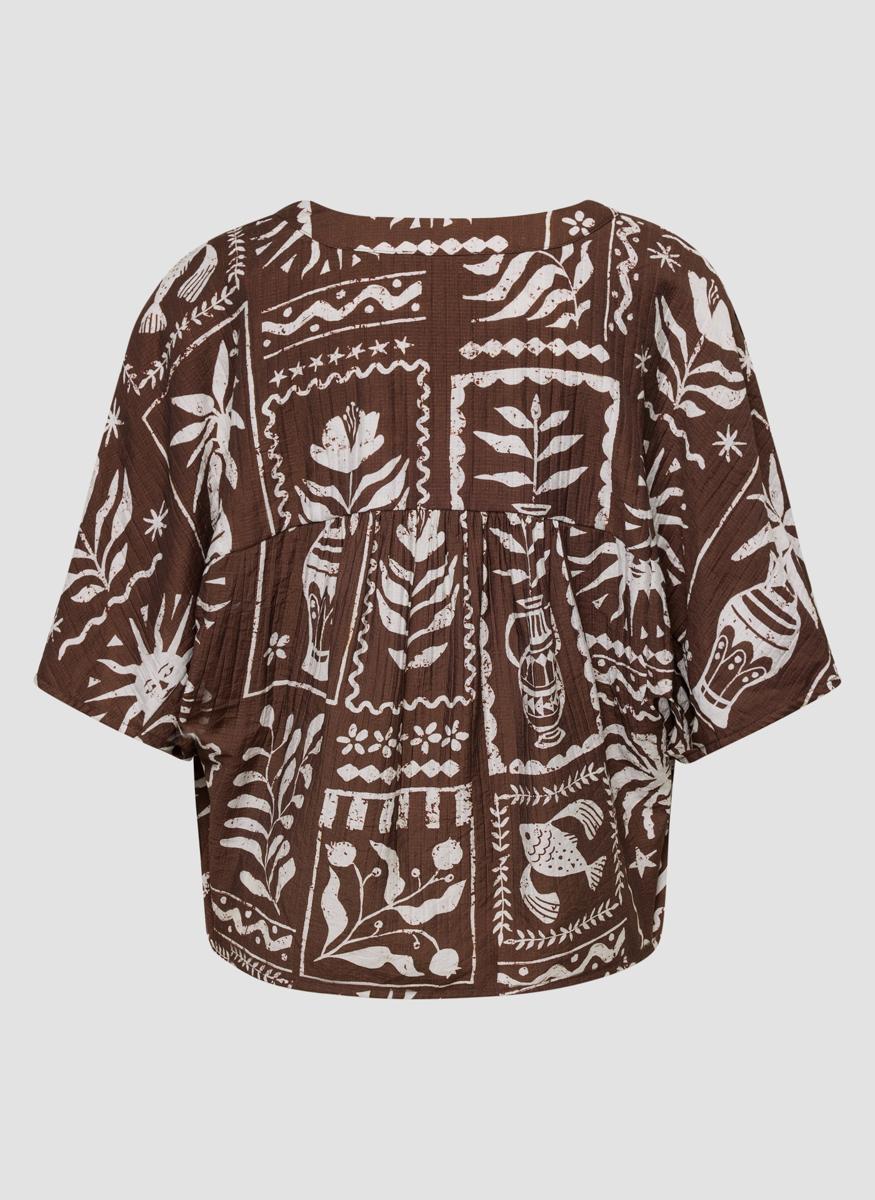 LeComte Blouse 56-624107 Bruin 4