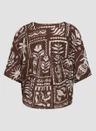LeComte Blouse 56-624107 Bruin 4